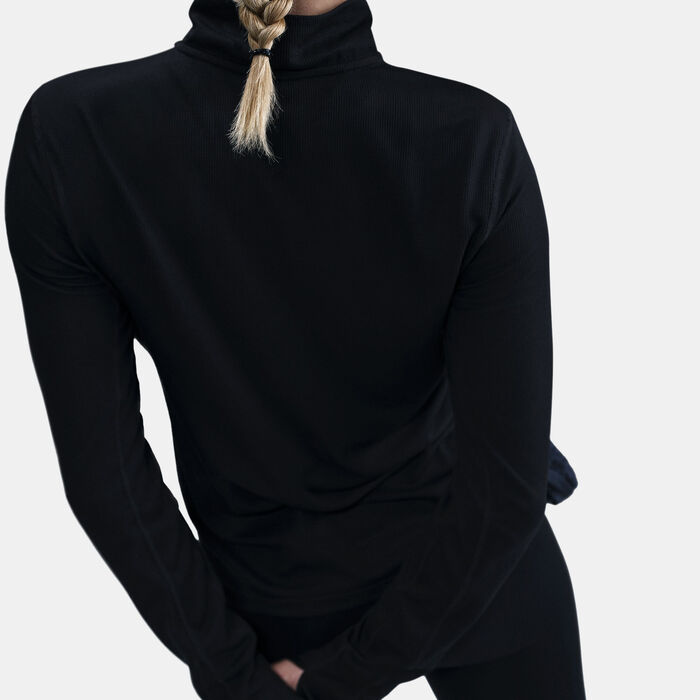 Nike Women's Trail Dri-FIT Running Top Black Nike Women's Trail Dri-FIT Running Top Black image number 4