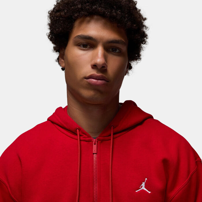 Jordan Men's Brooklyn Fleece Full-Zip Hoodie Red image number 3