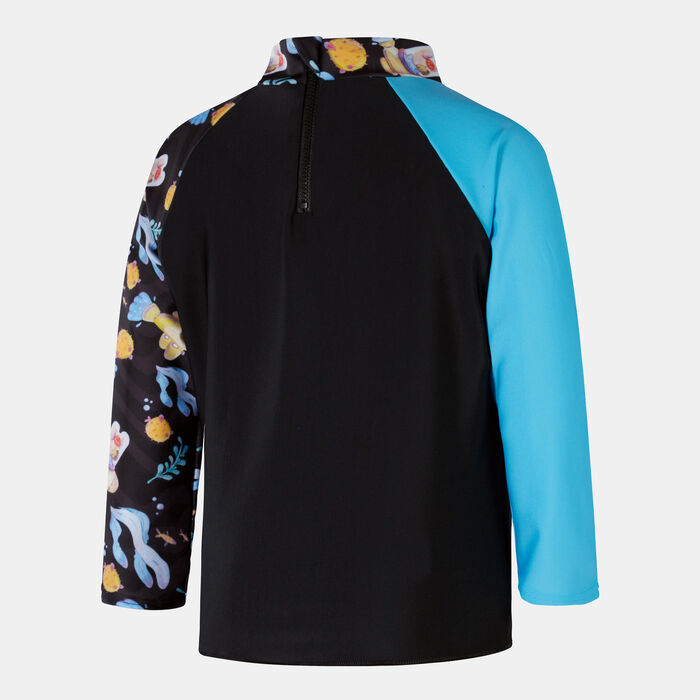 Speedo Kids' Digital Long Sleeve Swimming Rashguard Black image number 1