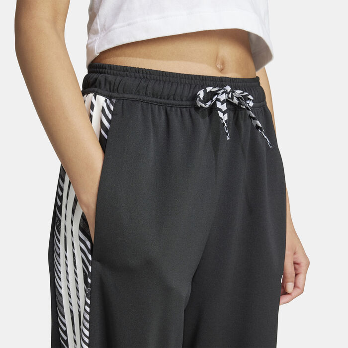 adidas Women's Emerging Harmony Wide Track Pants White adidas Women's Emerging Harmony Wide Track Pants White image number 3