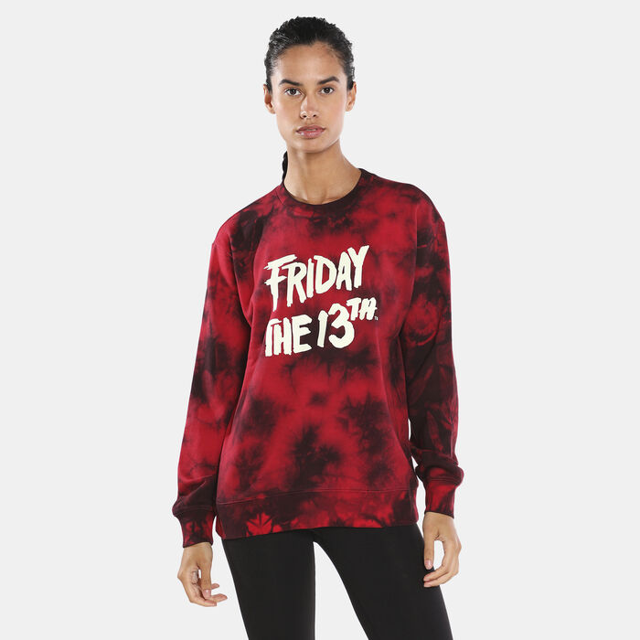 Vans Women's X Friday The 13th Crew Sweatshirt Black Vans Women's X Friday The 13th Crew Sweatshirt Black image number 0