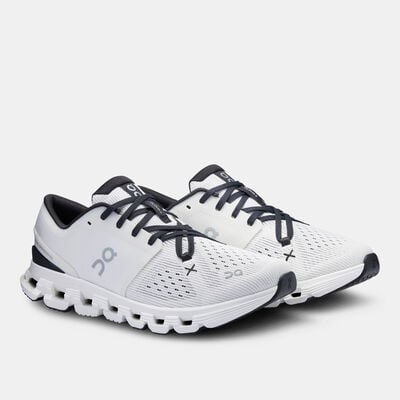On Women's Cloud X 4 Training Shoes White On Women's Cloud X 4 Training Shoes White