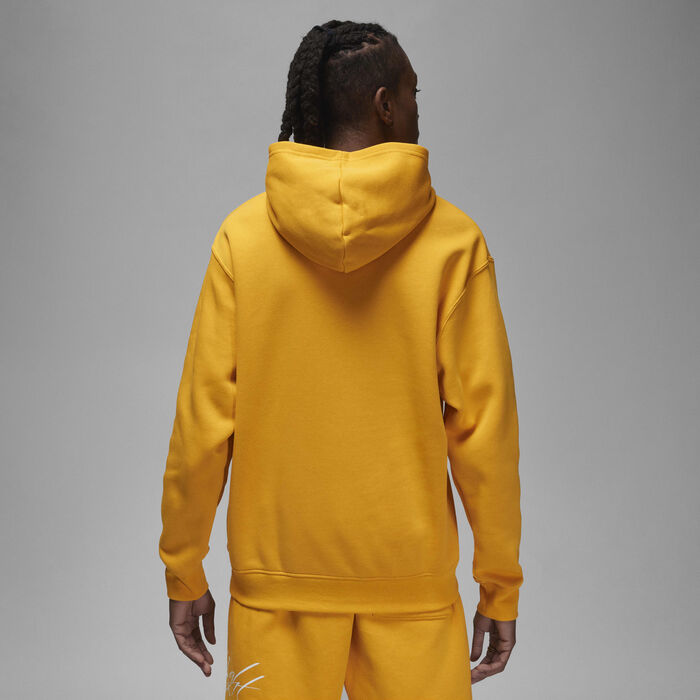 Jordan Men's Brooklyn Fleece Printed Pullover Hoodie Orange Jordan Men's Brooklyn Fleece Printed Pullover Hoodie Orange image number 1