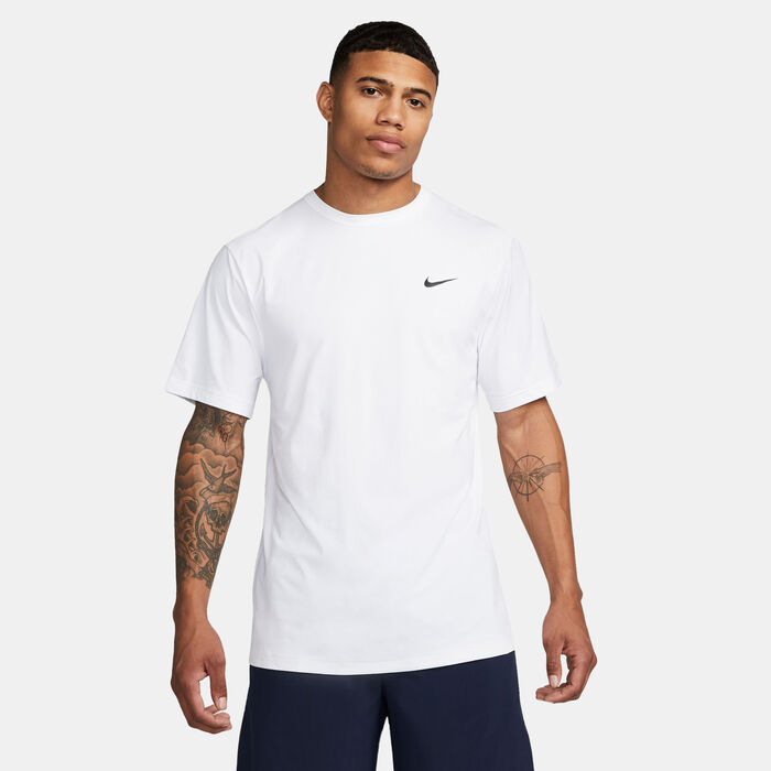 Nike Men's Dri-FIT Hyverse UV Training T-Shirt White Nike Men's Dri-FIT Hyverse UV Training T-Shirt White image number 0