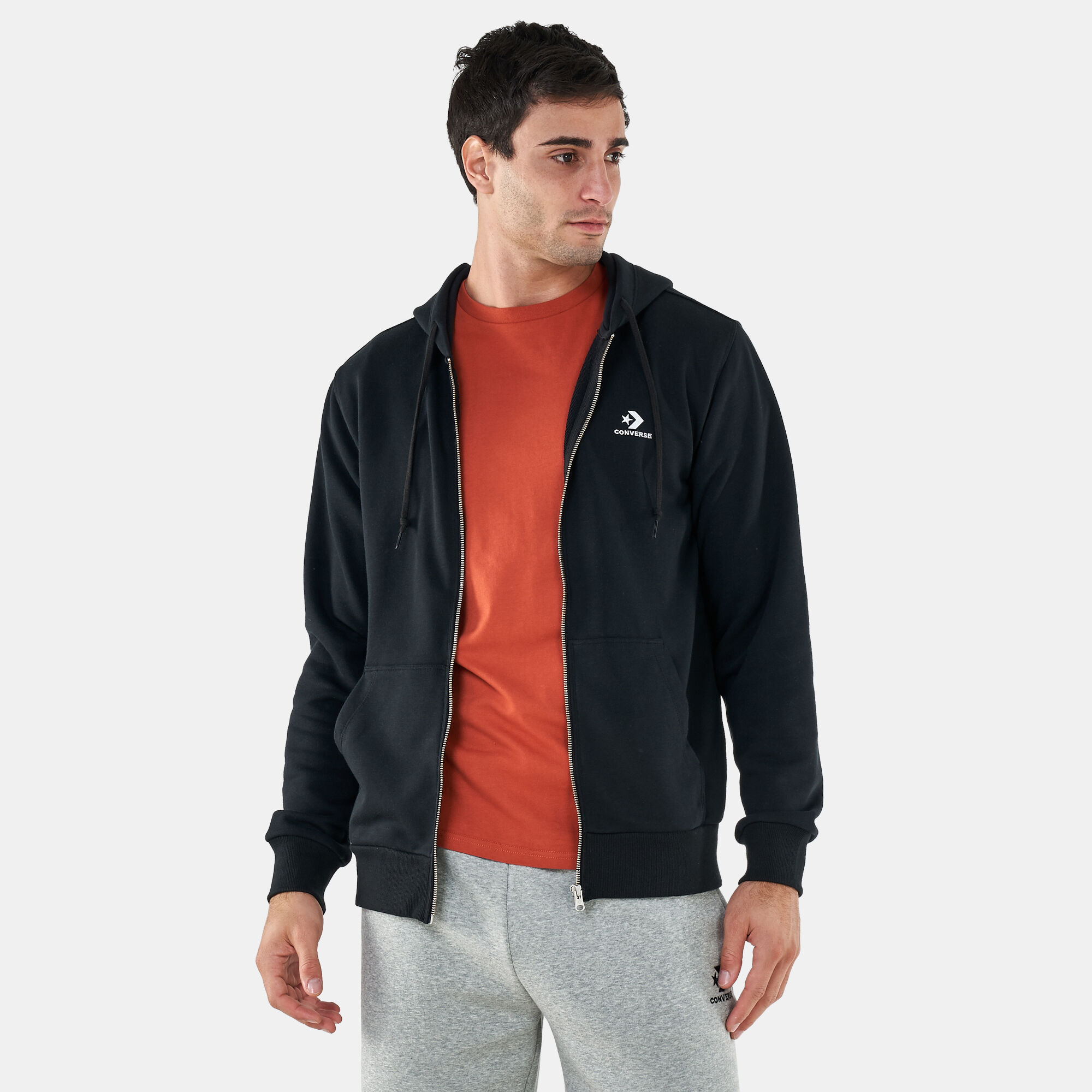 Converse star chevron full zip hoodie on sale