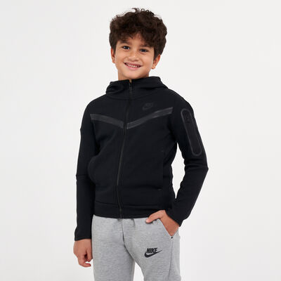 Nike Kids' Sportswear Tech Fleece Hoodie (Older Kids) Black