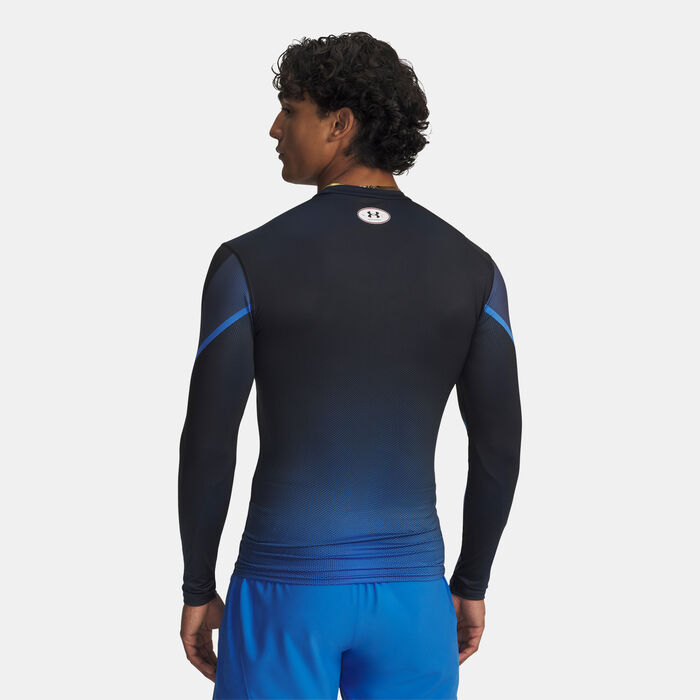 Under Armour Men's HeatGear Sublimated Training T-Shirt Blue Under Armour Men's HeatGear Sublimated Training T-Shirt Blue image number 1