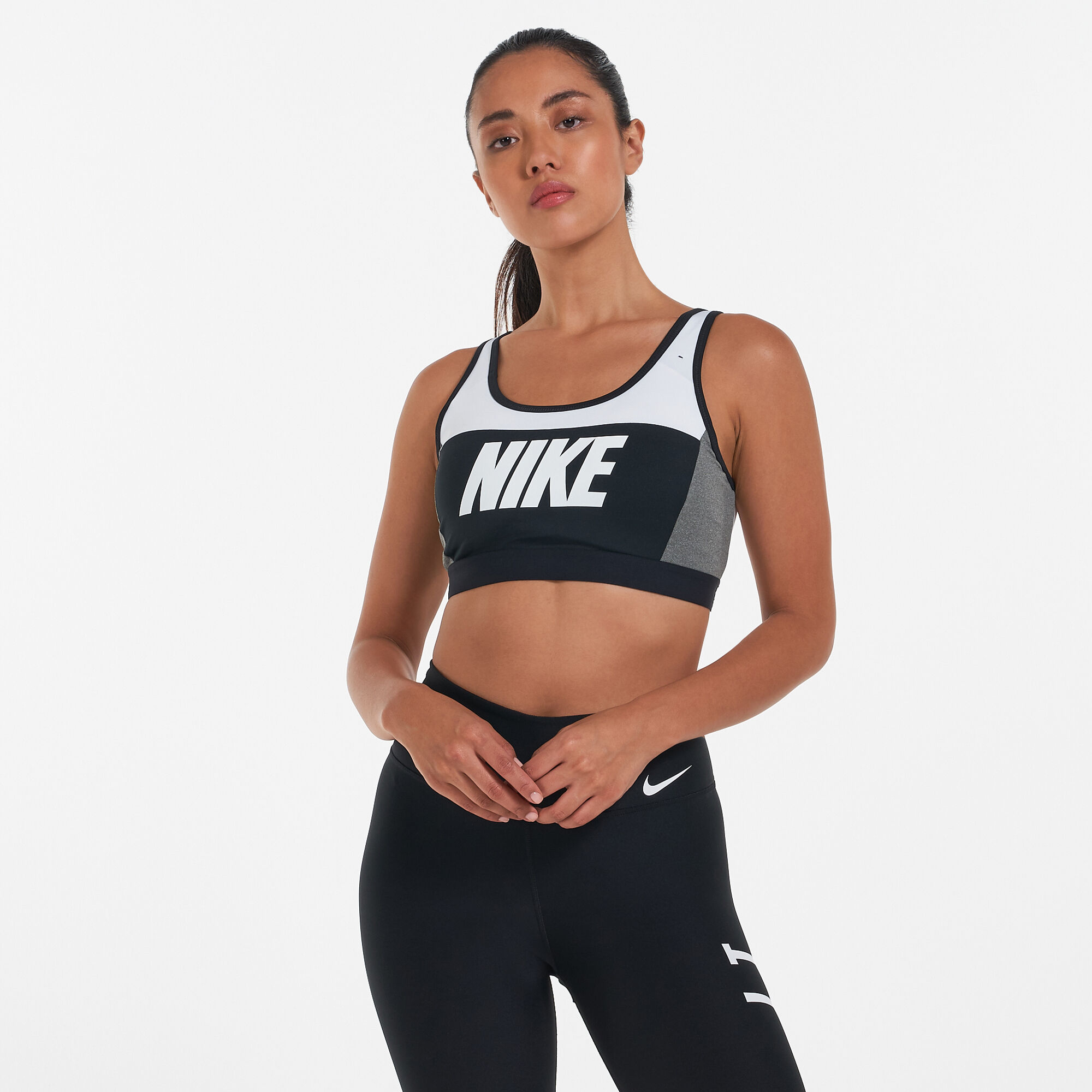 Buy Nike Women s Classic Medium Support Sports Bra White in KSA SSS
