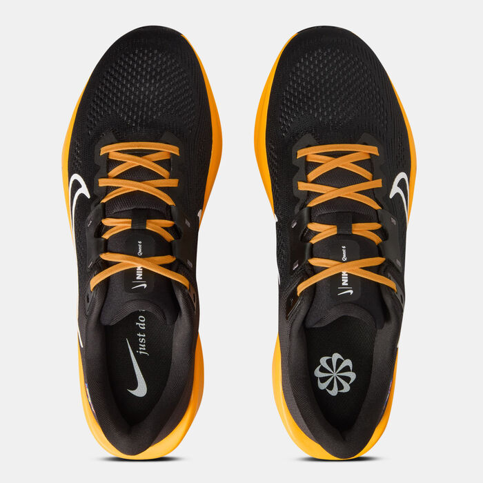 Nike Men's Quest 6 Road Running Shoes Black image number 8