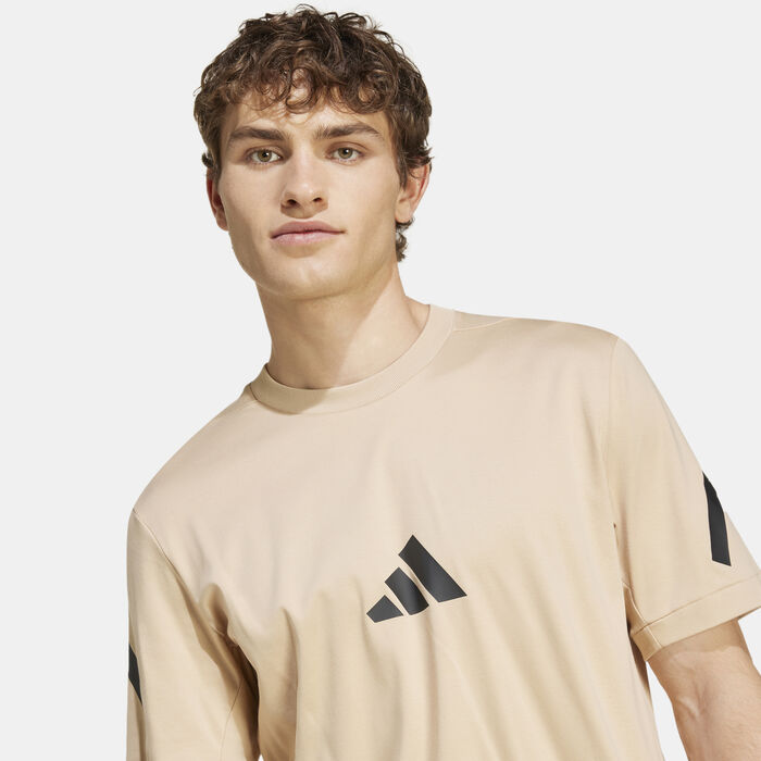 adidas Men's Z.N.E. T-Shirt Beige adidas Men's Z.N.E. T-Shirt Beige image number 4
