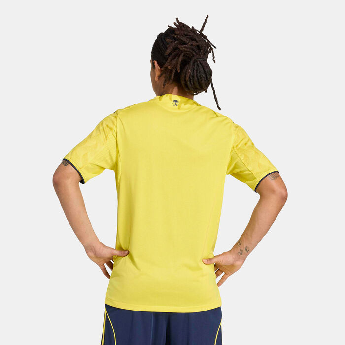 adidas Men's Al Nassr 25/26 Home Authentic Football Jersey yellow adidas Men's Al Nassr 25/26 Home Authentic Football Jersey yellow image number 1