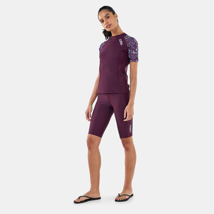 COEGA Women's Swimming Long Shorts Purple COEGA Women's Swimming Long Shorts Purple image number 2