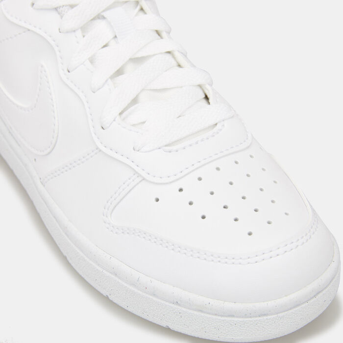 Nike Kids' Court Borough Low Recraft Shoes White Nike Kids' Court Borough Low Recraft Shoes White image number 4