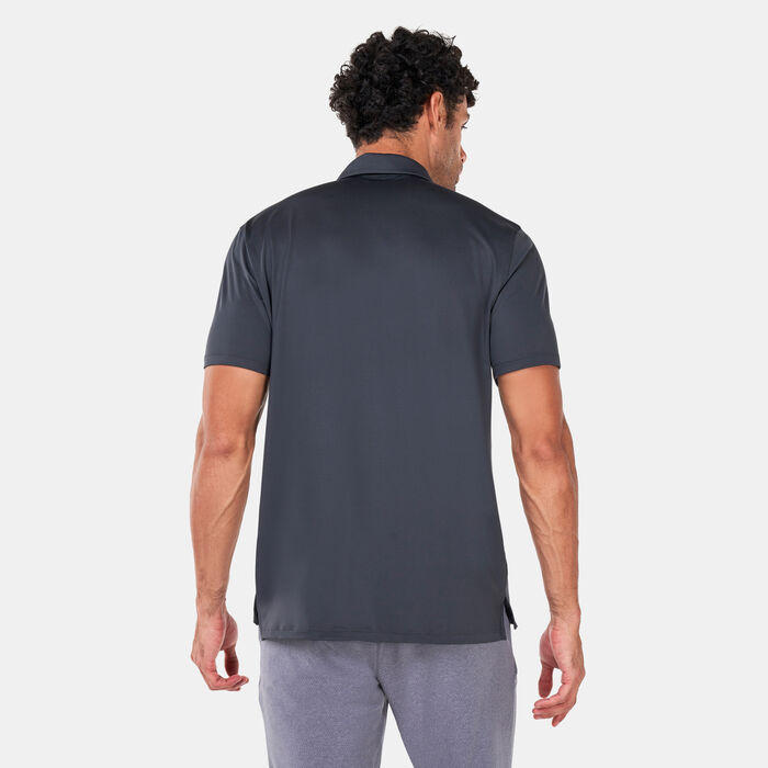 Nike Men's Dri-FIT Vapor Print Golf Polo Shirt Grey Nike Men's Dri-FIT Vapor Print Golf Polo Shirt Grey image number 1