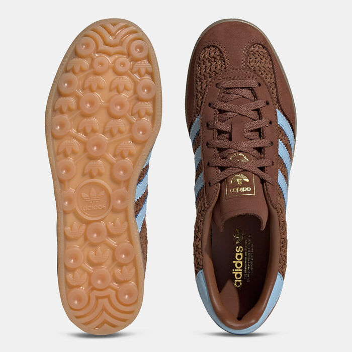 adidas Originals Women's Gazelle Indoor Shoes Brown image number 4