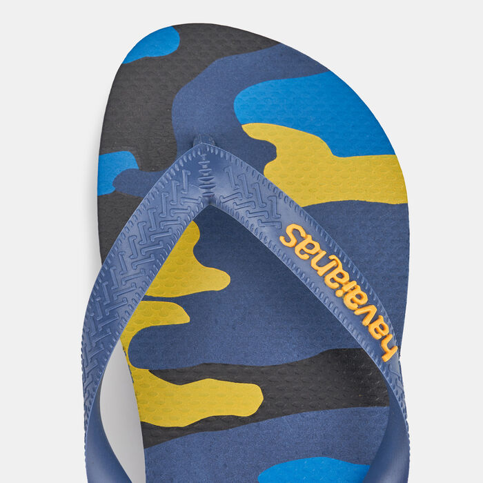 Havaianas Men's Top Camu Flip Flops Blue Havaianas Men's Top Camu Flip Flops Blue image number 2