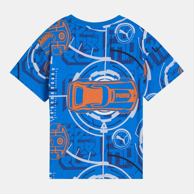 PUMA Kids' HOT WHEELS Printed T-Shirt Blue