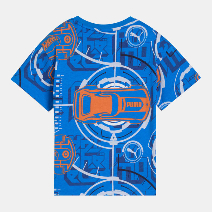 PUMA Kids' HOT WHEELS Printed T-Shirt Blue PUMA Kids' HOT WHEELS Printed T-Shirt Blue image number 1