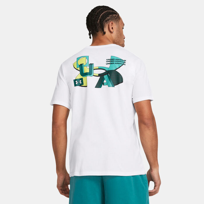 Under Armour Men's Colourblock Logo T-Shirt White Under Armour Men's Colourblock Logo T-Shirt White image number 1