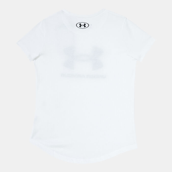 Under Armour Kids' UA Sportstyle Graphic T-Shirt White image number 1