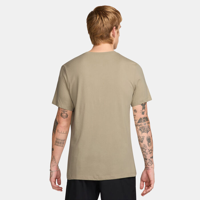 Nike Men's Dri-FIT Training T-Shirt Brown image number 1