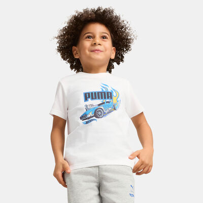PUMA Kids' HOT WHEELS Graphic T-Shirt White