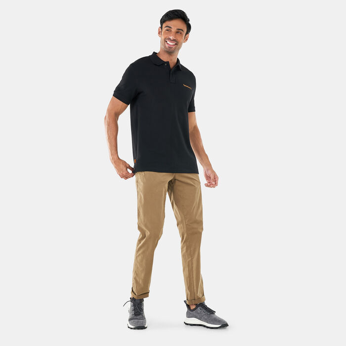 Timberland Men's Small Logo Polo Shirt Black image number 2