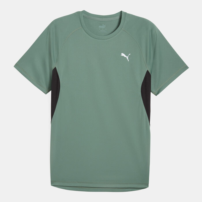 PUMA Men's VELOCITY Running T-Shirt Green image number 0