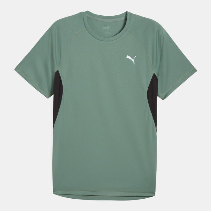 PUMA Men's VELOCITY Running T-Shirt Green PUMA Men's VELOCITY Running T-Shirt Green image number 0