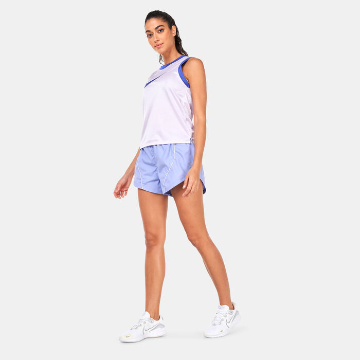 Nike Women's Dri-FIT Swoosh Running Tank Top Purple image number 2