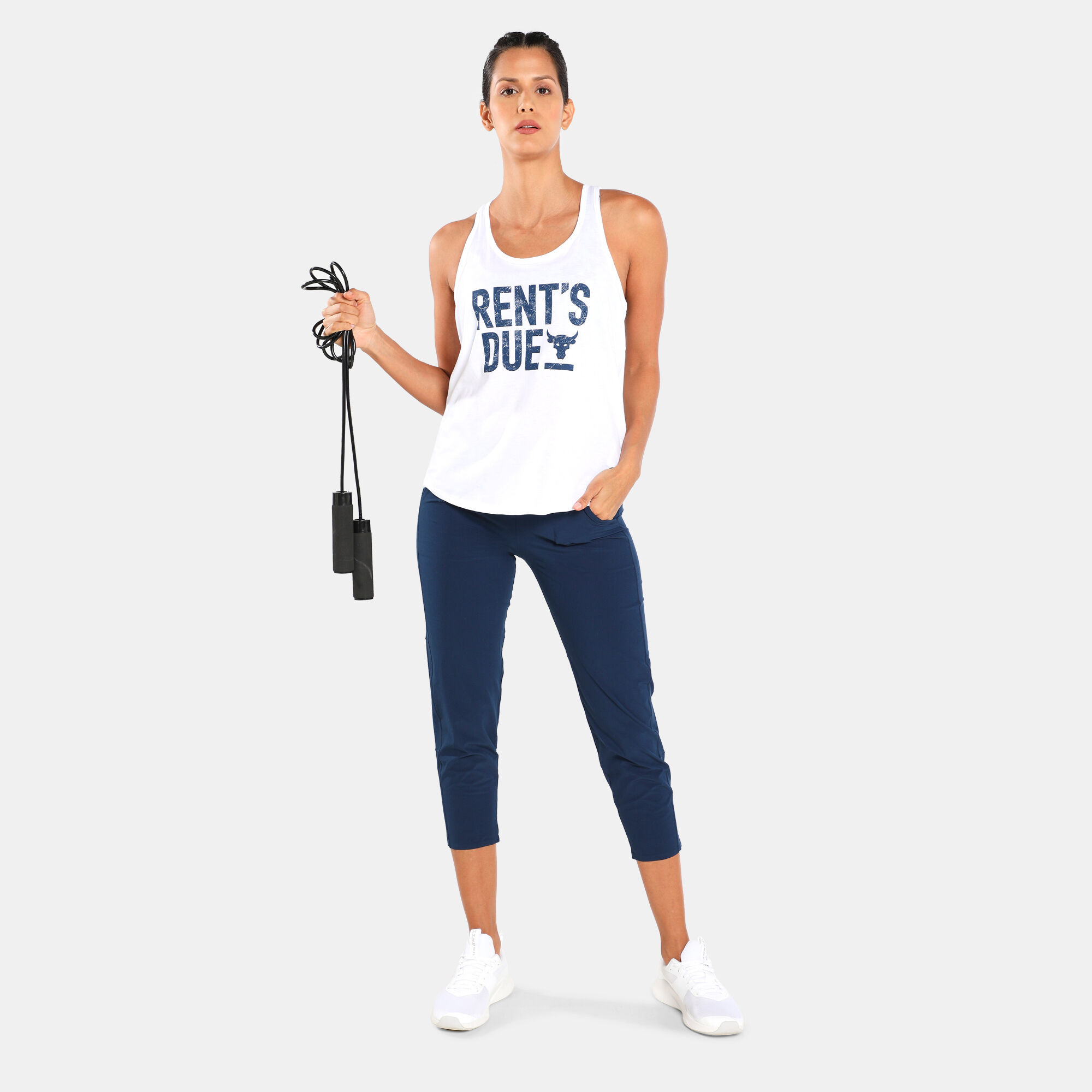Buy Under Armour Women s Project Rock Rents Due X Back Tank Top