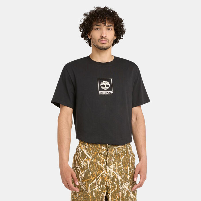 Timberland Men's Stack Camo T-Shirt Black Timberland Men's Stack Camo T-Shirt Black image number 0