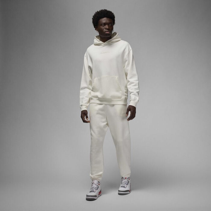 Jordan Men's Wordmark Fleece Hoodie White image number 8