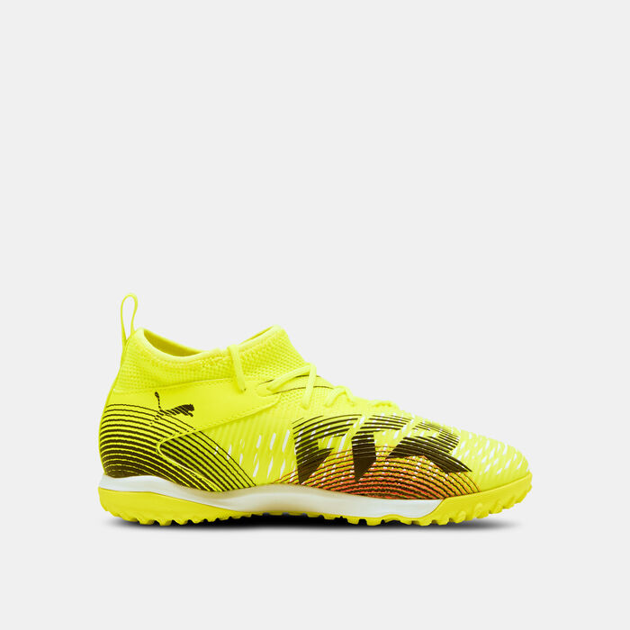 PUMA Kids' FUTURE 8 MATCH+ Turf Ground Football Shoes Black image number 2