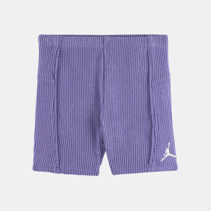 Jordan Kids' Rib Bike Shorts Purple Jordan Kids' Rib Bike Shorts Purple image number 0