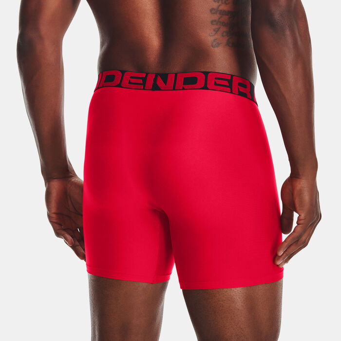 Under Armour Men's Tech™ 6-Inch Boxerjock® Boxers (2 Pack) Red Under Armour Men's Tech™ 6-Inch Boxerjock® Boxers (2 Pack) Red image number 1