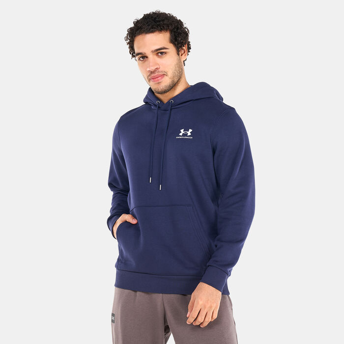 Under Armour Men's UA Essential Fleece Hoodie Blue Under Armour Men's UA Essential Fleece Hoodie Blue image number 0
