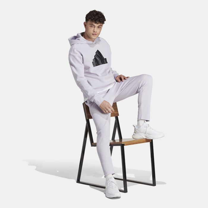 adidas Men’s Future Icons Badge Of Sport Hoodie Purple adidas Men’s Future Icons Badge Of Sport Hoodie Purple image number 2