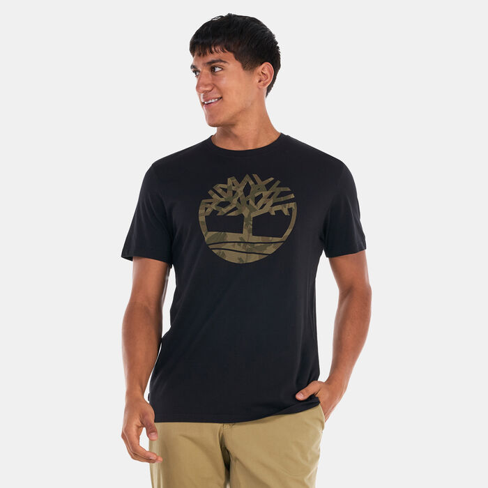 Timberland Men's Camo Tree Logo T-Shirt Green Timberland Men's Camo Tree Logo T-Shirt Green image number 0