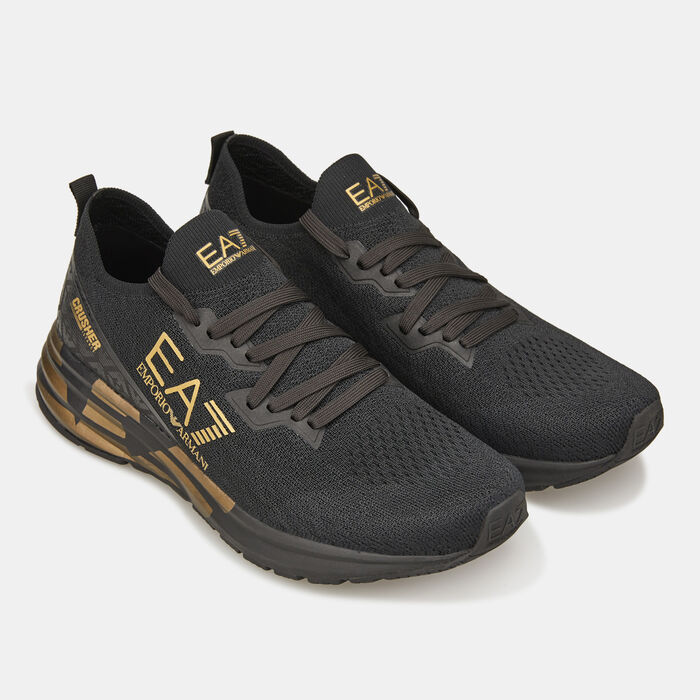 EA7 Emporio Armani Men's Crusher Distance Knit Shoe Black EA7 Emporio Armani Men's Crusher Distance Knit Shoe Black image number 1