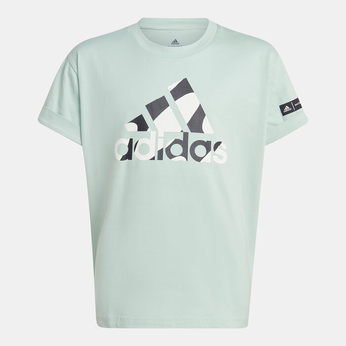 adidas Kids' Graphic T-Shirt Green adidas Kids' Graphic T-Shirt Green image number 0