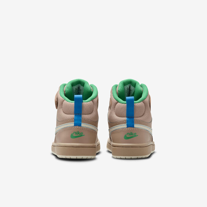 Nike Kids' Court Borough Mid 2 SE Shoes Beige Nike Kids' Court Borough Mid 2 SE Shoes Beige image number 5