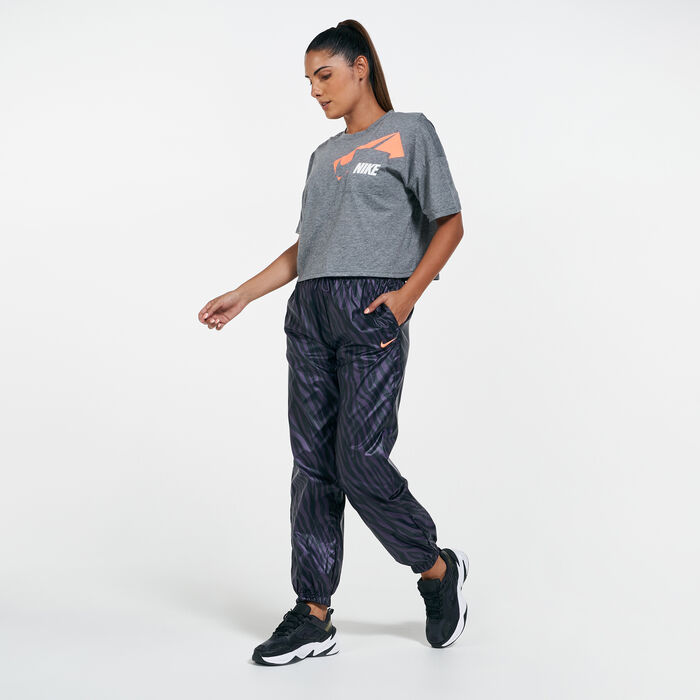 Nike Women's Sportswear Icon Clash Sweatpants Purple Nike Women's Sportswear Icon Clash Sweatpants Purple image number 2