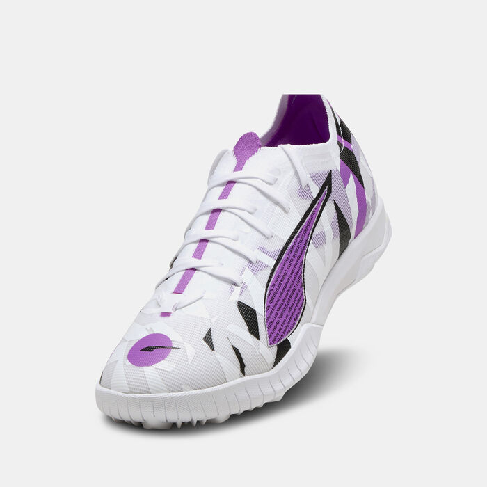 PUMA Men's ULTRA 5 Match Forever Turf Ground Football Shoes White image number 4