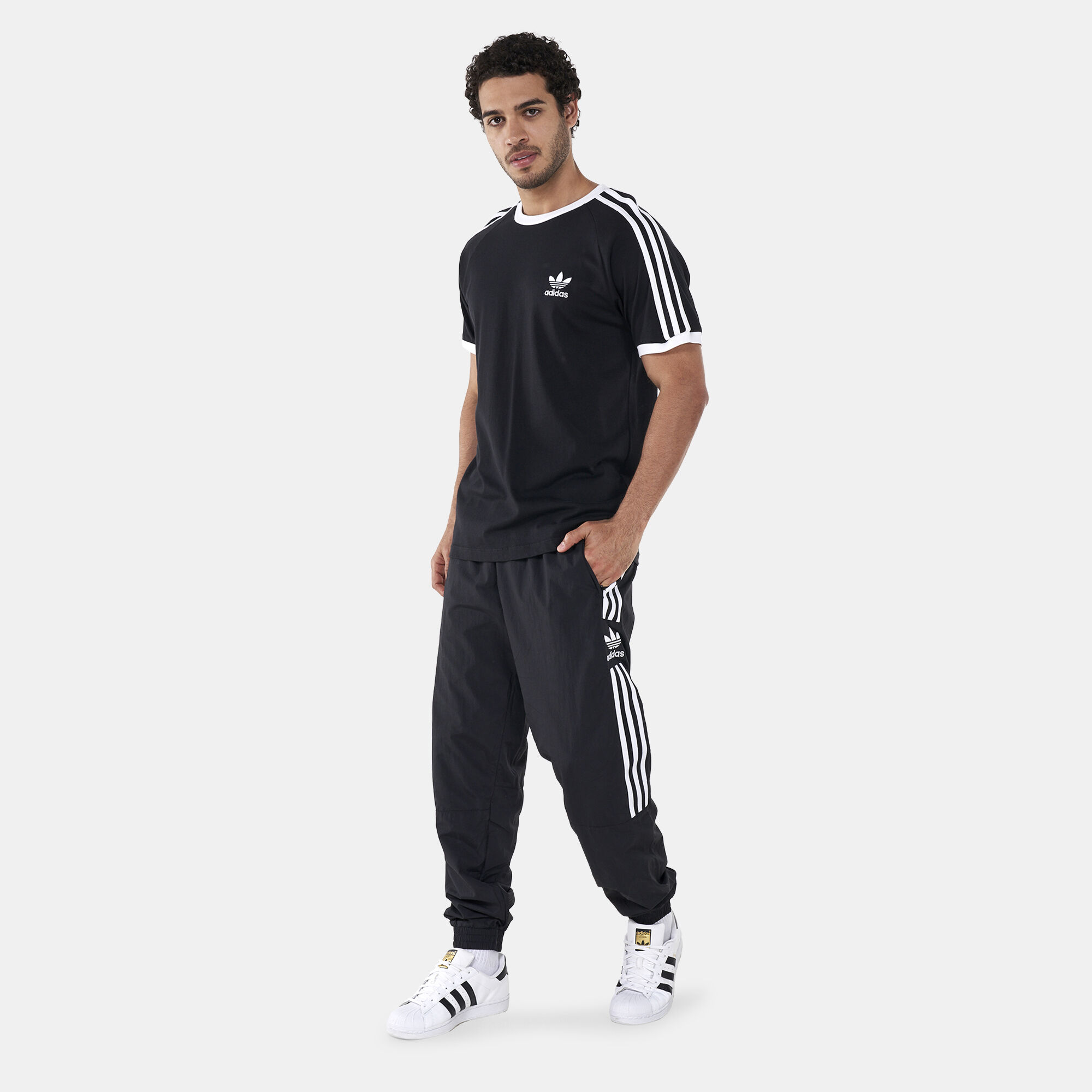 Adidas originals superstar top trefoil track pant