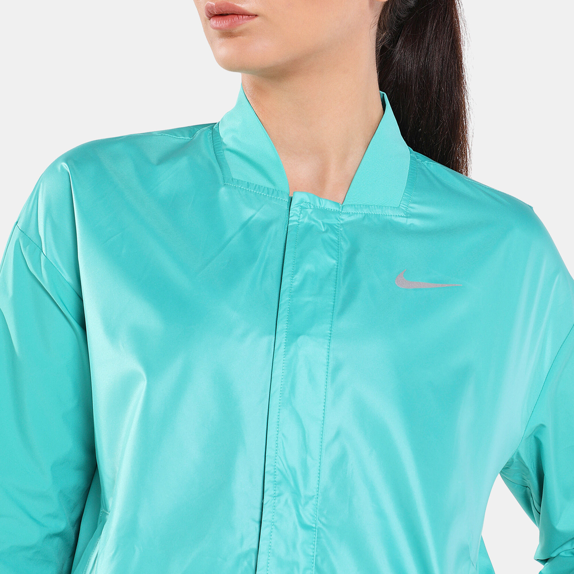 Nike running online jacket green