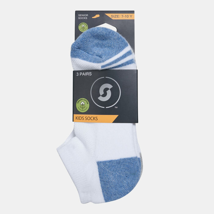 Sun and Sand Sports Kids' Socks (3 Pack) Blue Sun and Sand Sports Kids' Socks (3 Pack) Blue image number 1
