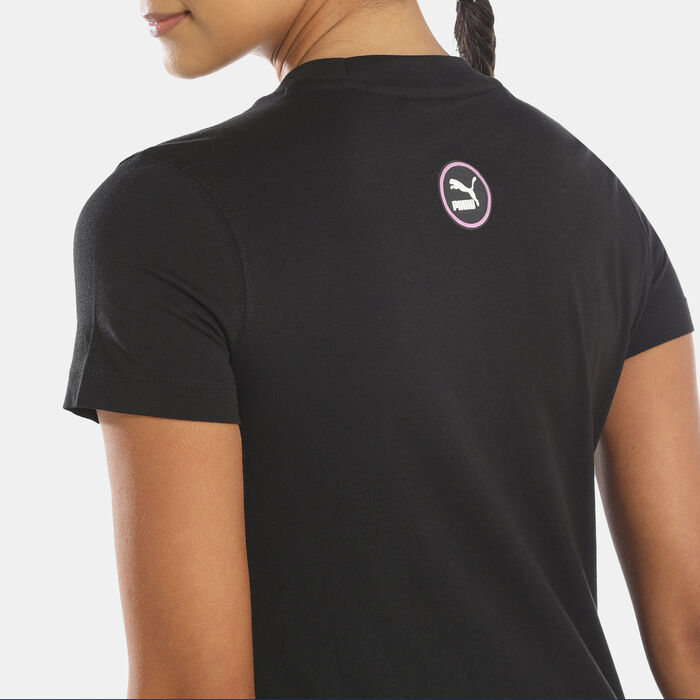 PUMA Women's SWxP Graphic T-Shirt Black PUMA Women's SWxP Graphic T-Shirt Black image number 4