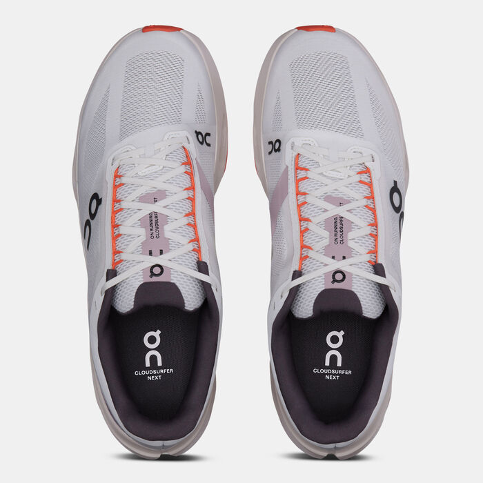 On Men's Cloudsurfer Next Running Shoes White On Men's Cloudsurfer Next Running Shoes White image number 4