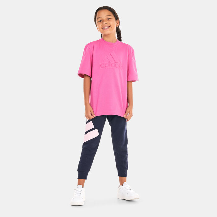 adidas Kids’ Future Icons Logo Piqué T-Shirt Pink adidas Kids’ Future Icons Logo Piqué T-Shirt Pink image number 2